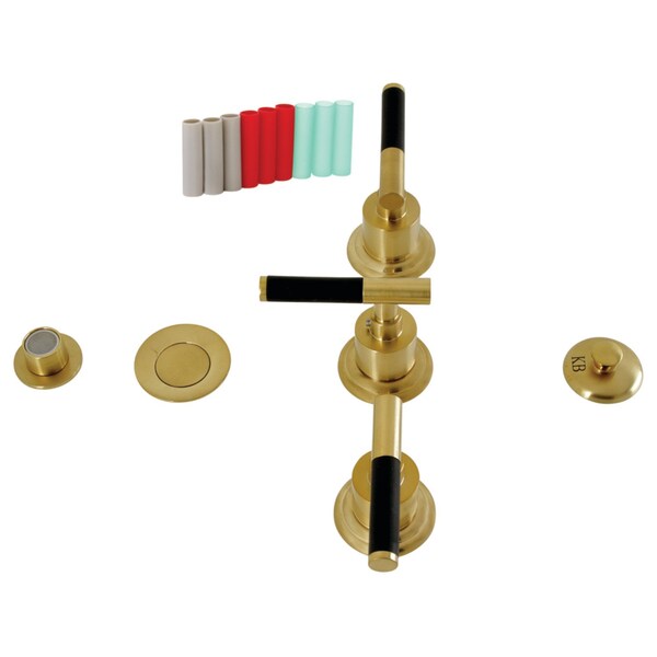 ThreeHandle Bidet Faucet, Brushed Brass